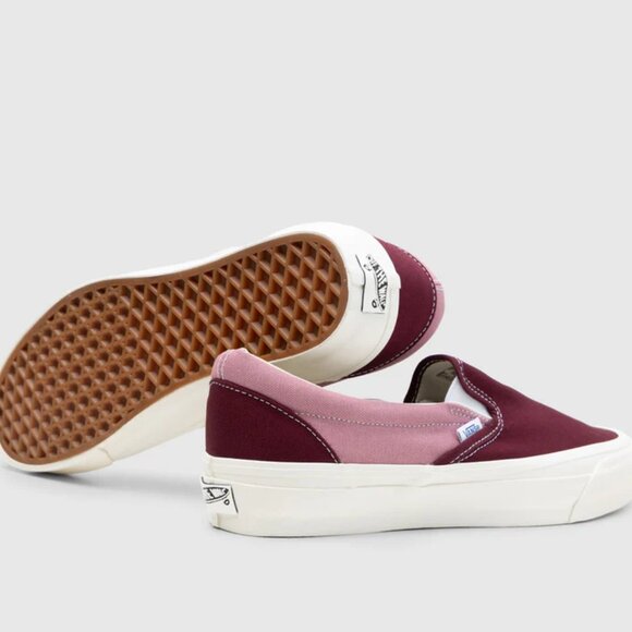 Vans Premium BMX Slip-on Reissue 98 LX Skate Shoes Maroon VN000CSE5T2 US 10 NEW - Picture 11 of 12